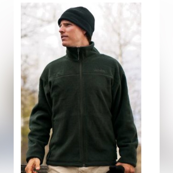 Cabelas Jacket Mens Gray Fleece Full Zip Outdoors Coat. - Picture 12 of 12